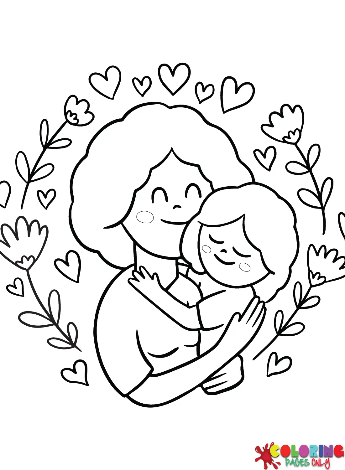 I Love Mom Coloring Pages 32