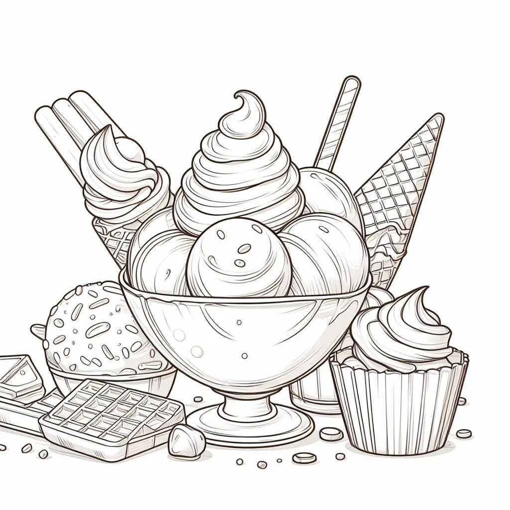 Food Coloring Pages