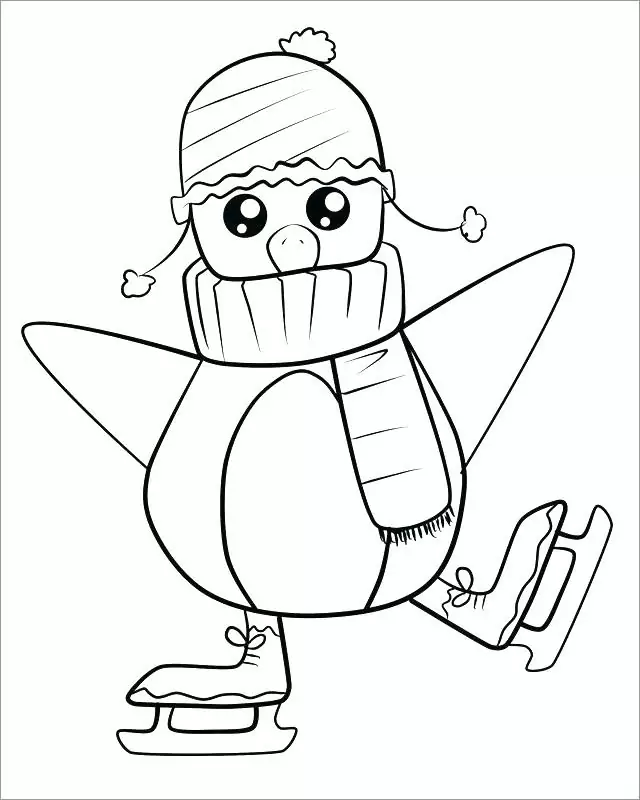 Ice skating Coloring Pages 3