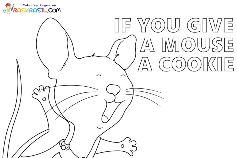 If You Give a Mouse a Cookie Coloring Pages to Print - Free 