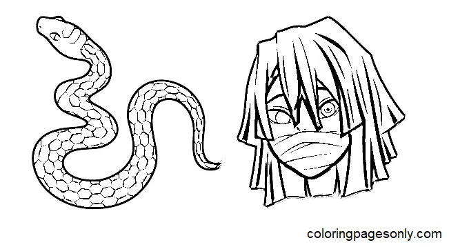 Iguro Obanai Coloring Pages 22