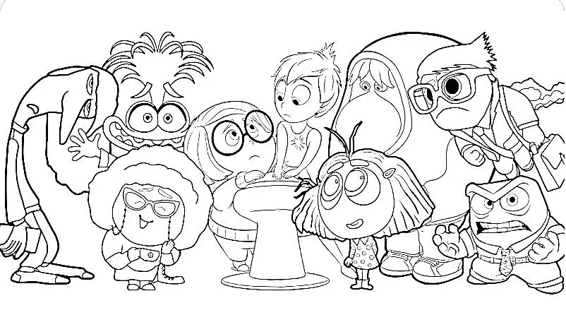 Inside Out 2 Para Colorir 21