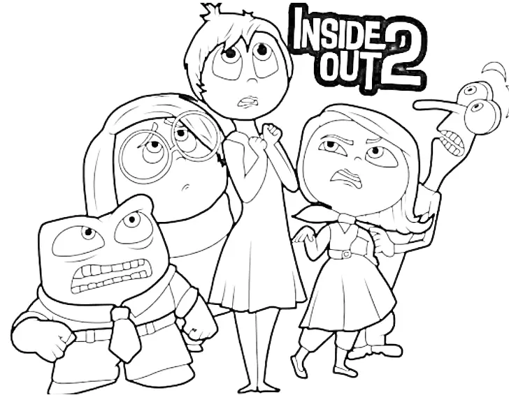 Inside Out 2 Para Colorir 24