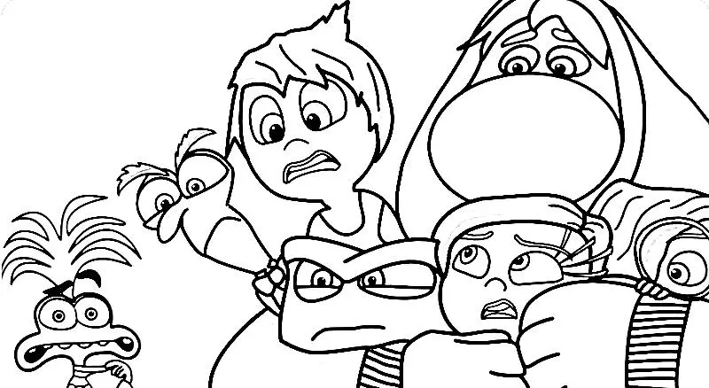 Inside Out 2 Para Colorir 31