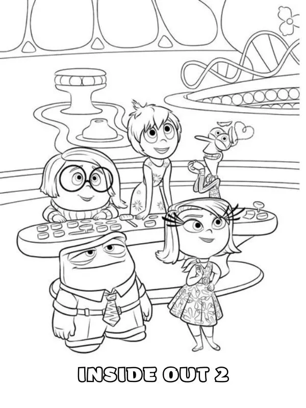 Inside Out 2 Para Colorir 41