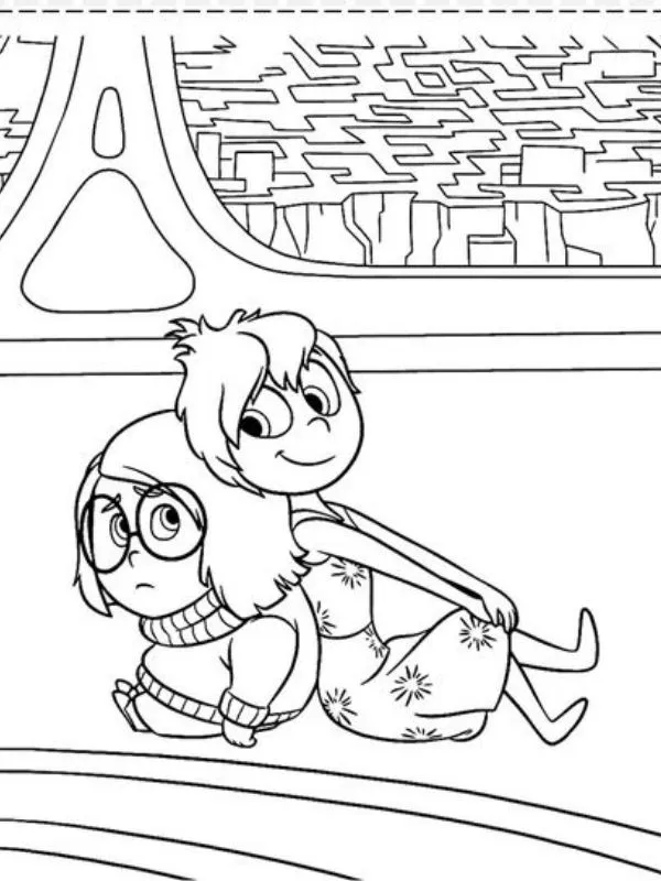 Inside Out 2 Para Colorir 43