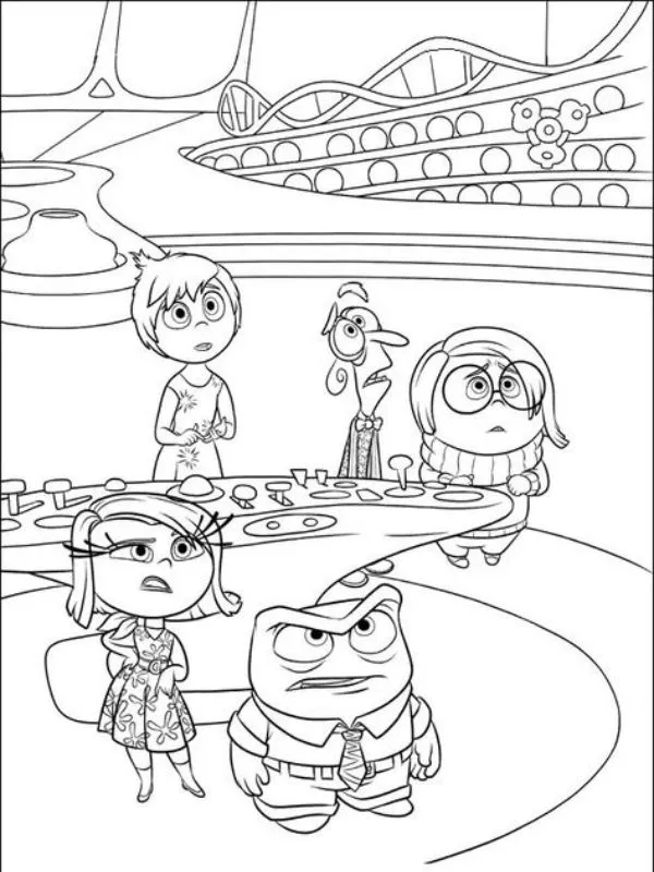 Inside Out 2 Para Colorir 46