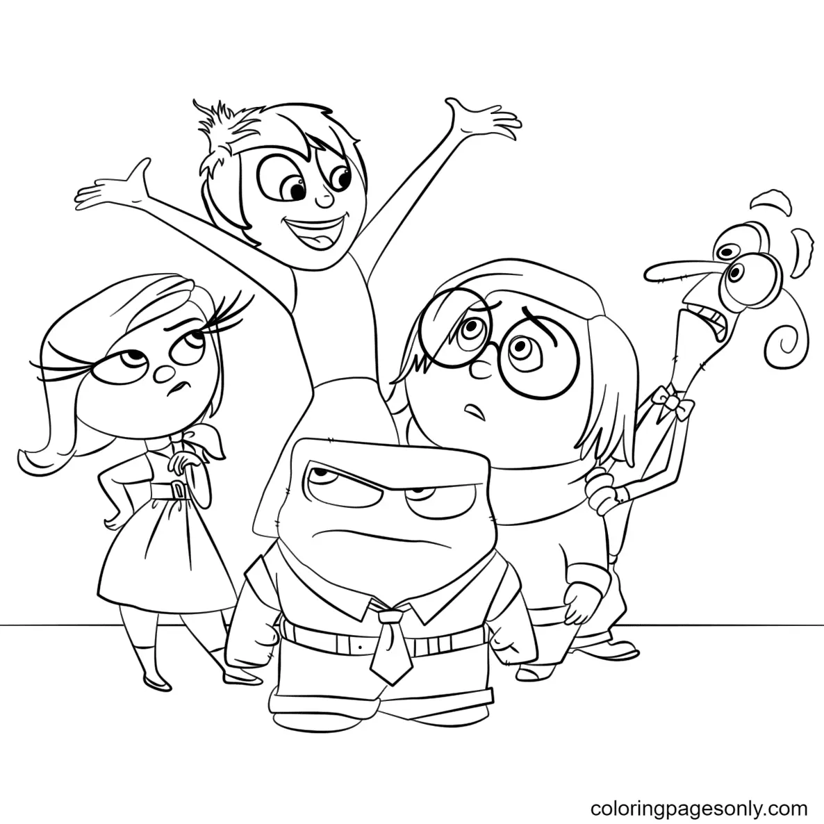 Inside Out Coloring Pages 19