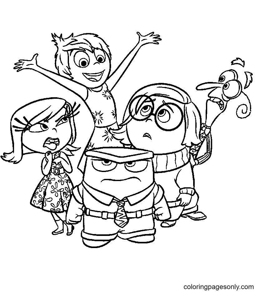 Inside Out Coloring Pages 2