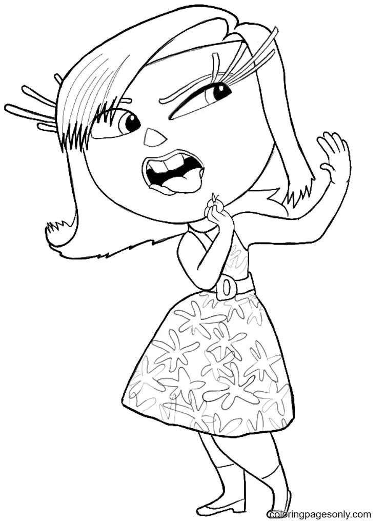 Inside Out Coloring Pages 23