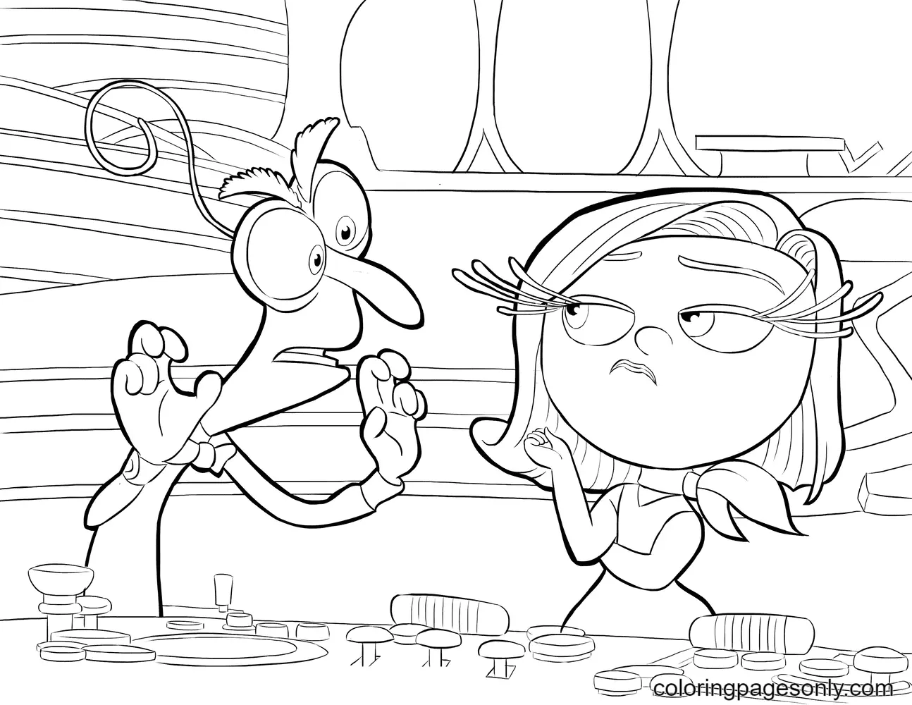 Inside Out Coloring Pages 41