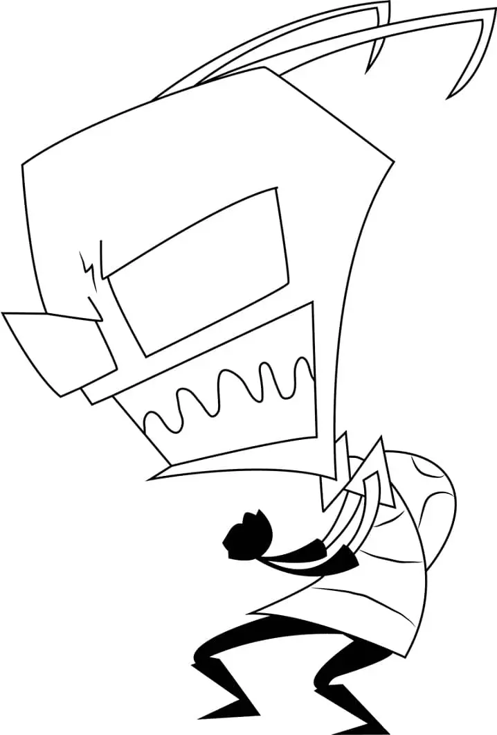 Invader Zim Para Colorear 35