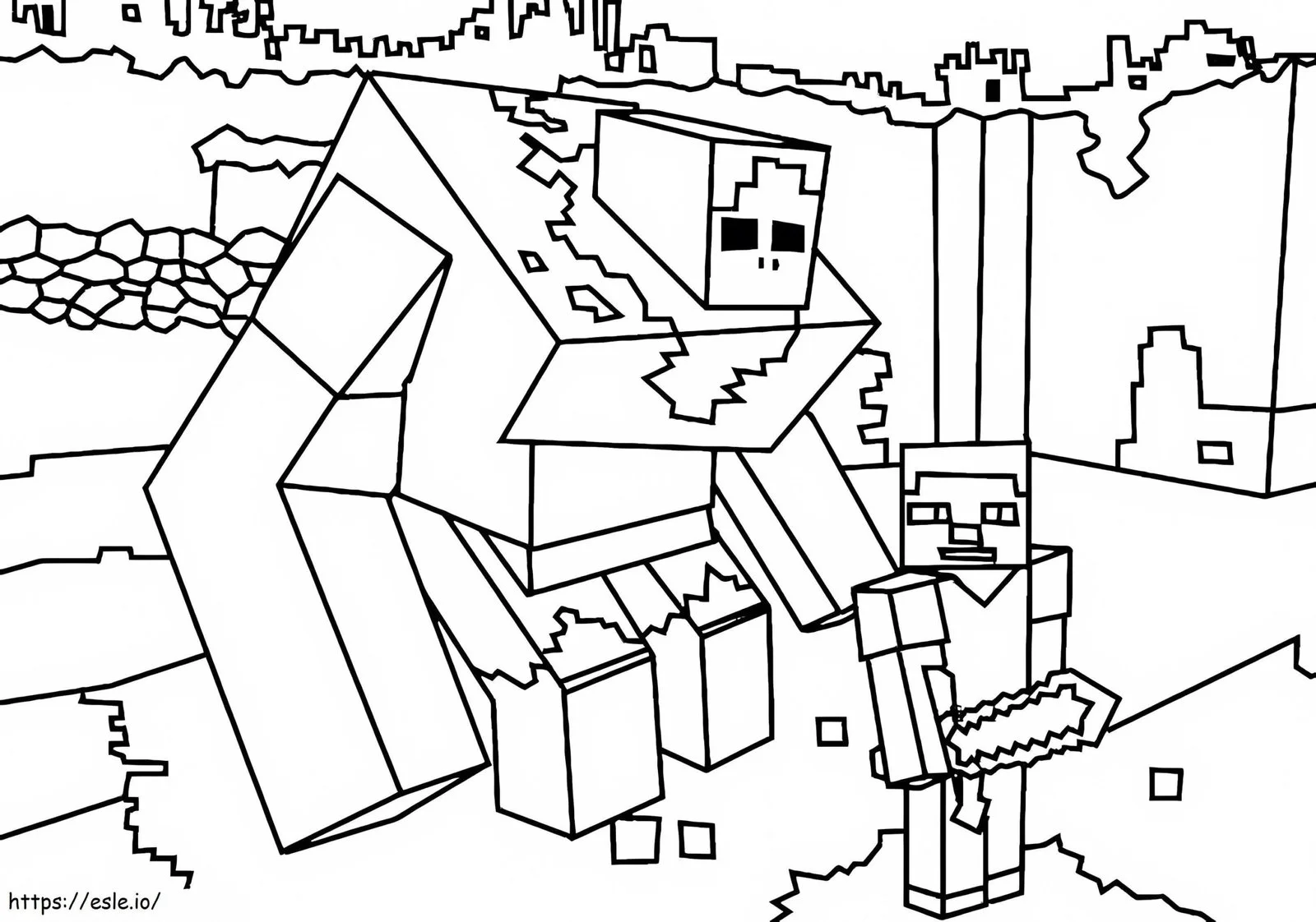 Iron Golem Coloring Pages 6