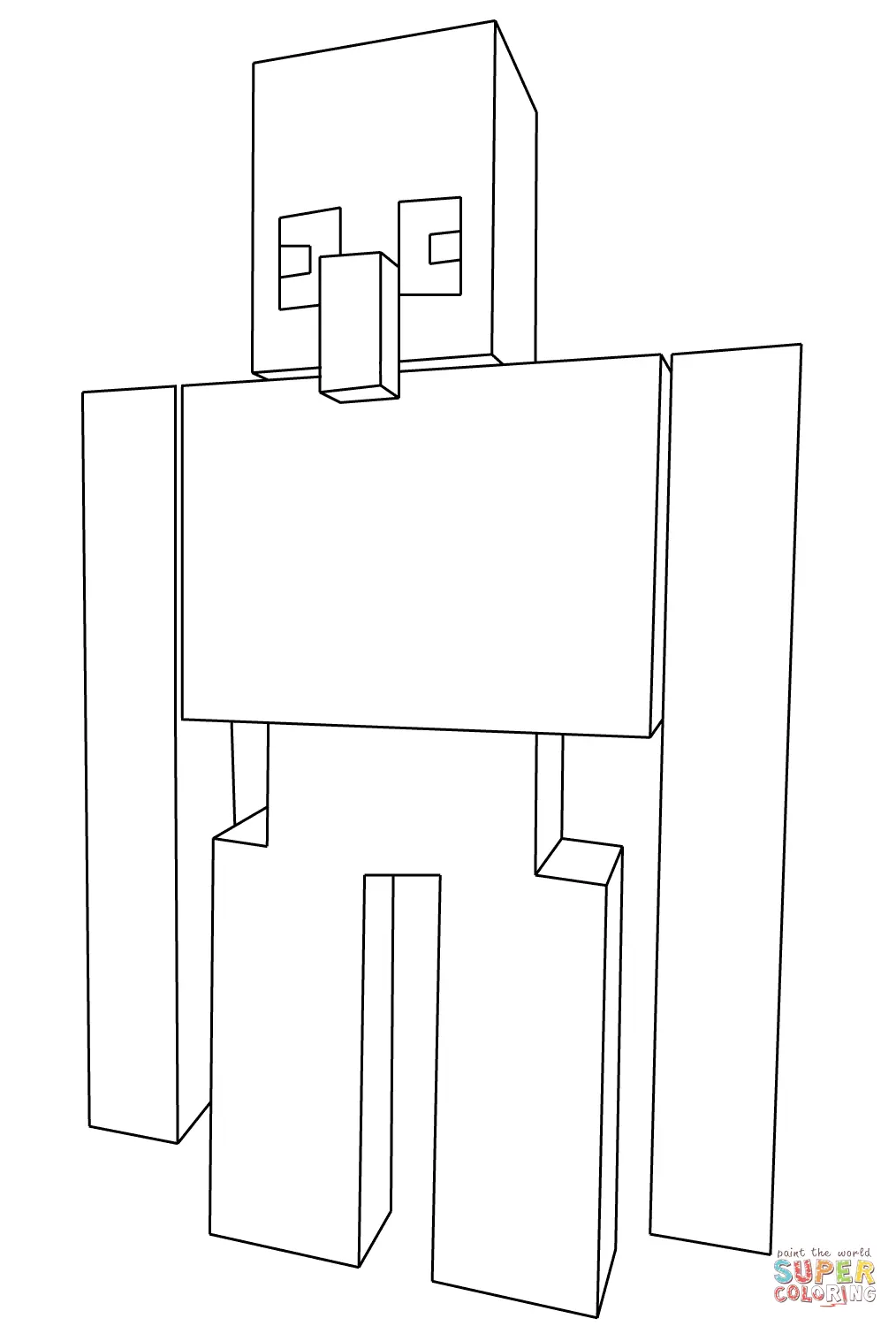 Iron Golem Coloring Pages 7