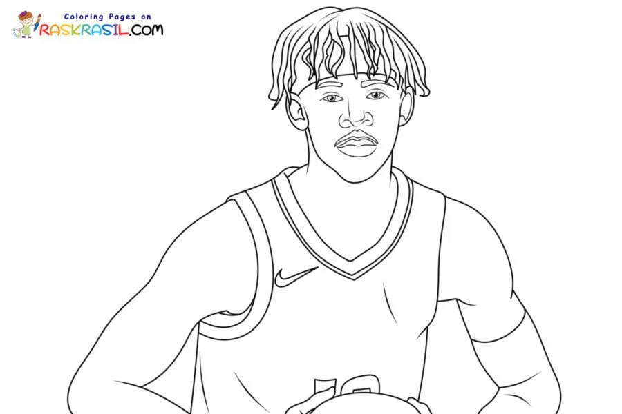 Desenhos de Ja Morant Para Colorir 10