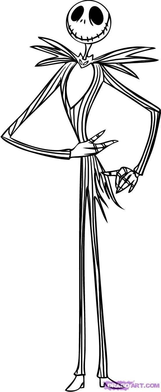 Jack Skellington Para Colorear 2