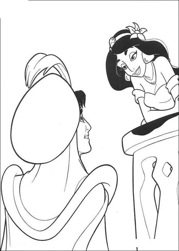 Jasmine Coloring Pages 14