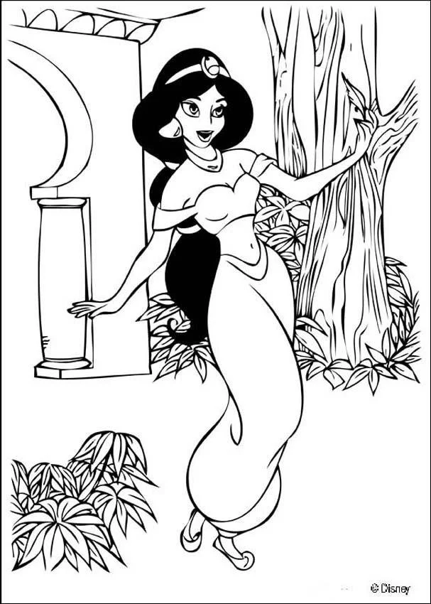 Jasmine Coloring Pages 22