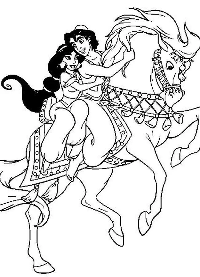 Jasmine Coloring Pages 9