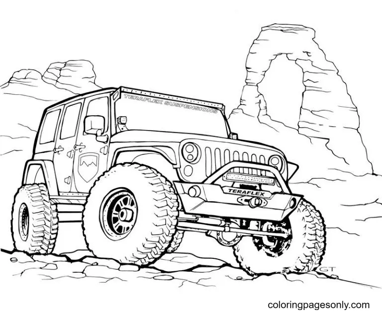 Jeep Coloring Pages 2