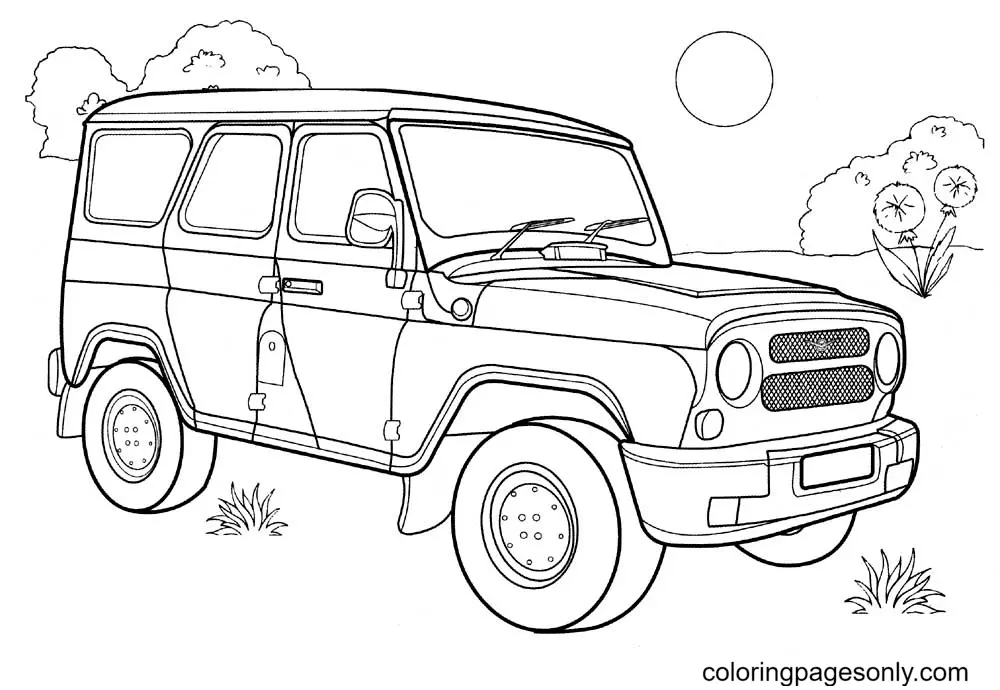 Jeep Coloring Pages 22