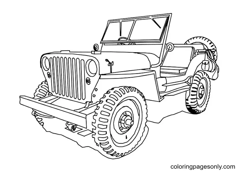 Jeep Coloring Pages 38