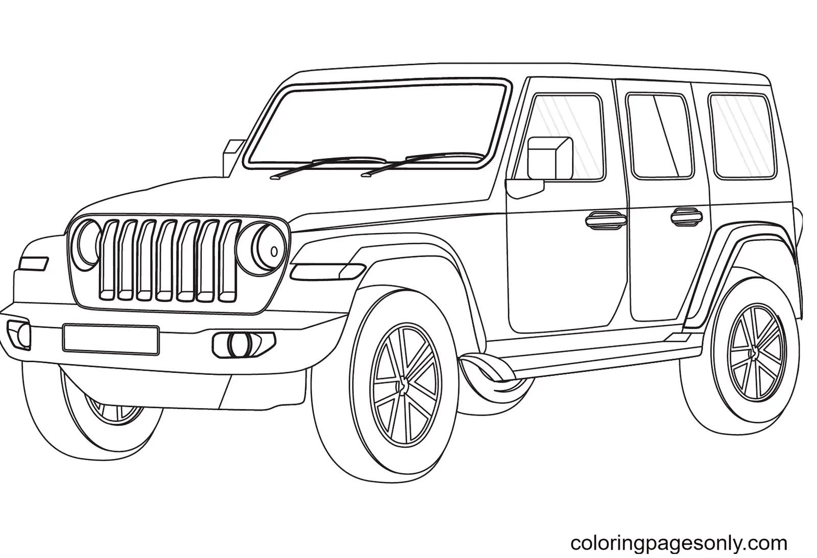 Jeep Coloring Pages 4