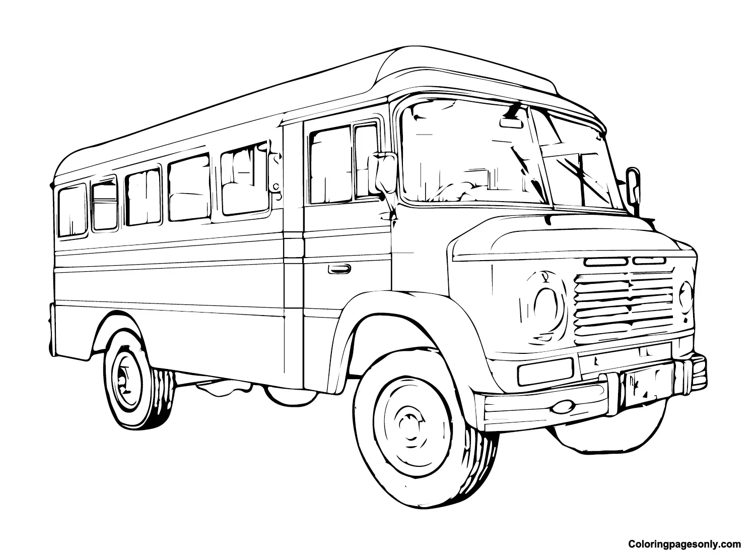 Jeepney Coloring Pages 7