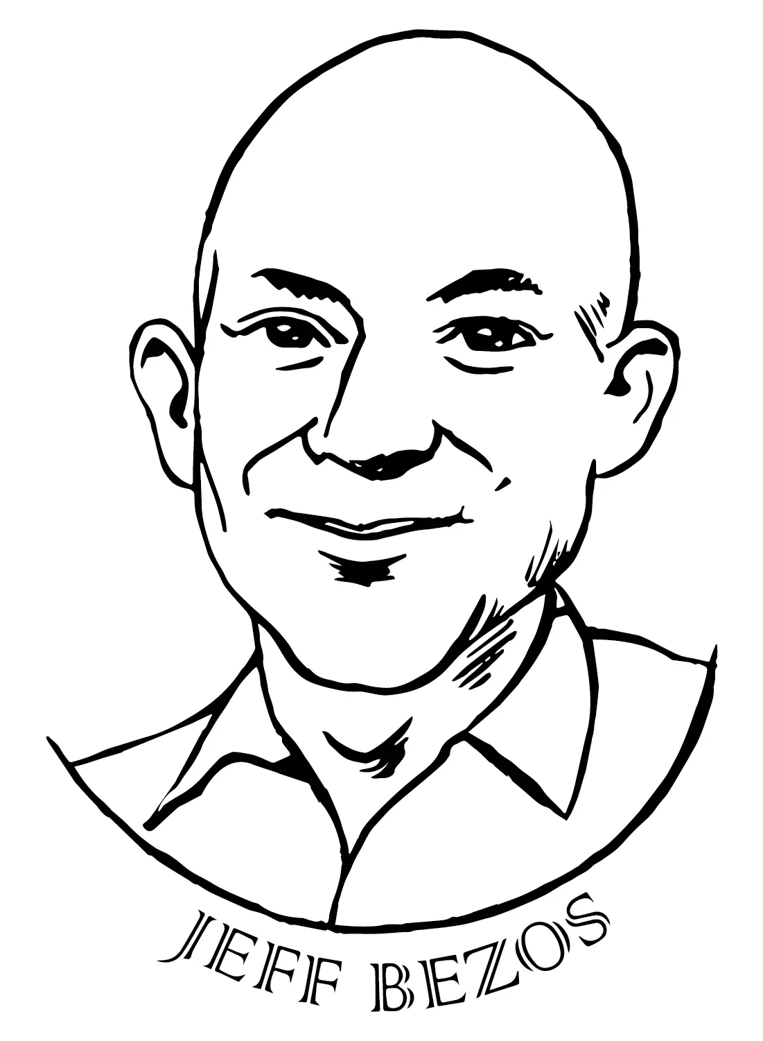 Jeff Bezos Coloring Pages 1