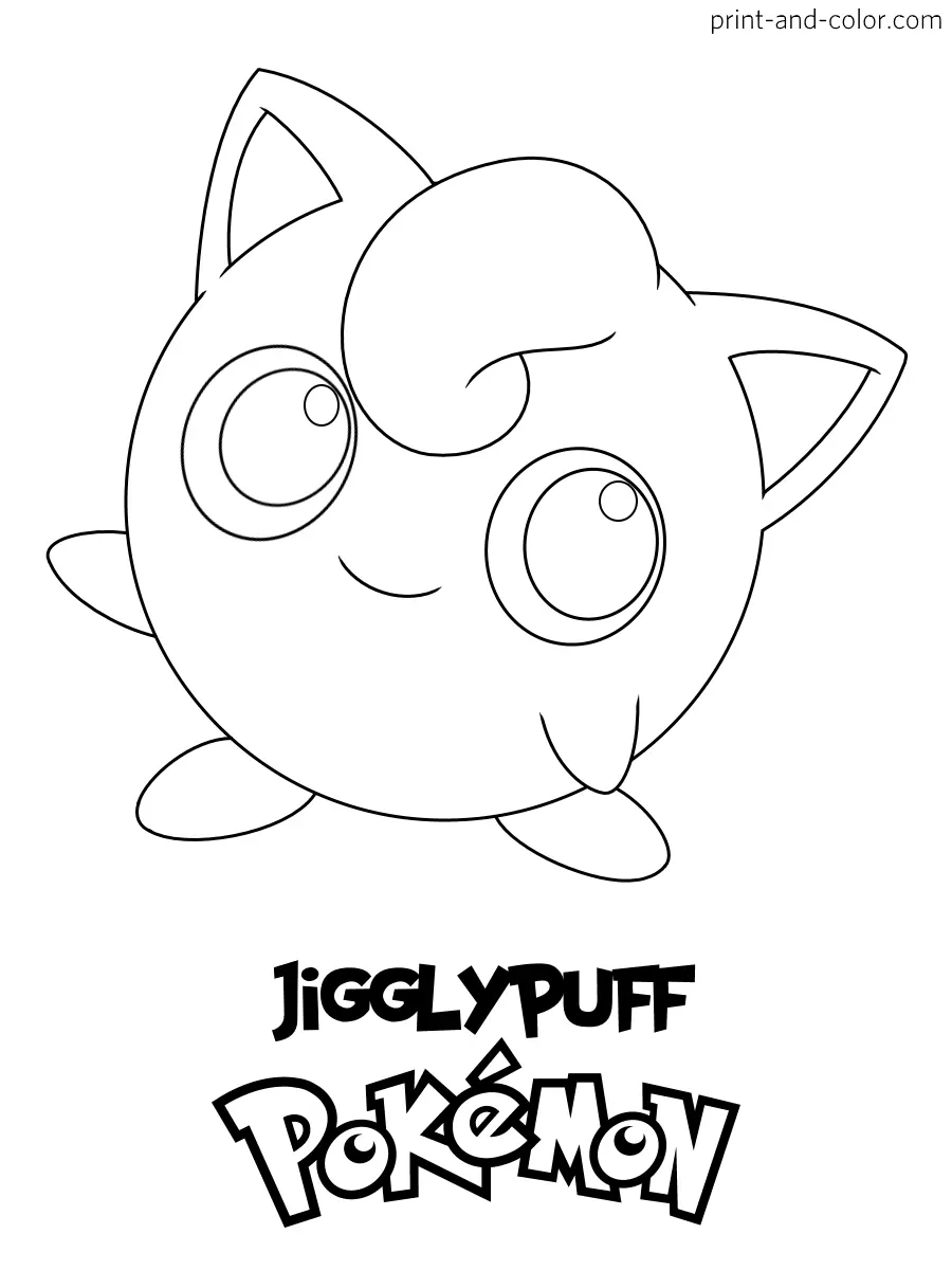 Jigglypuff Para Colorear