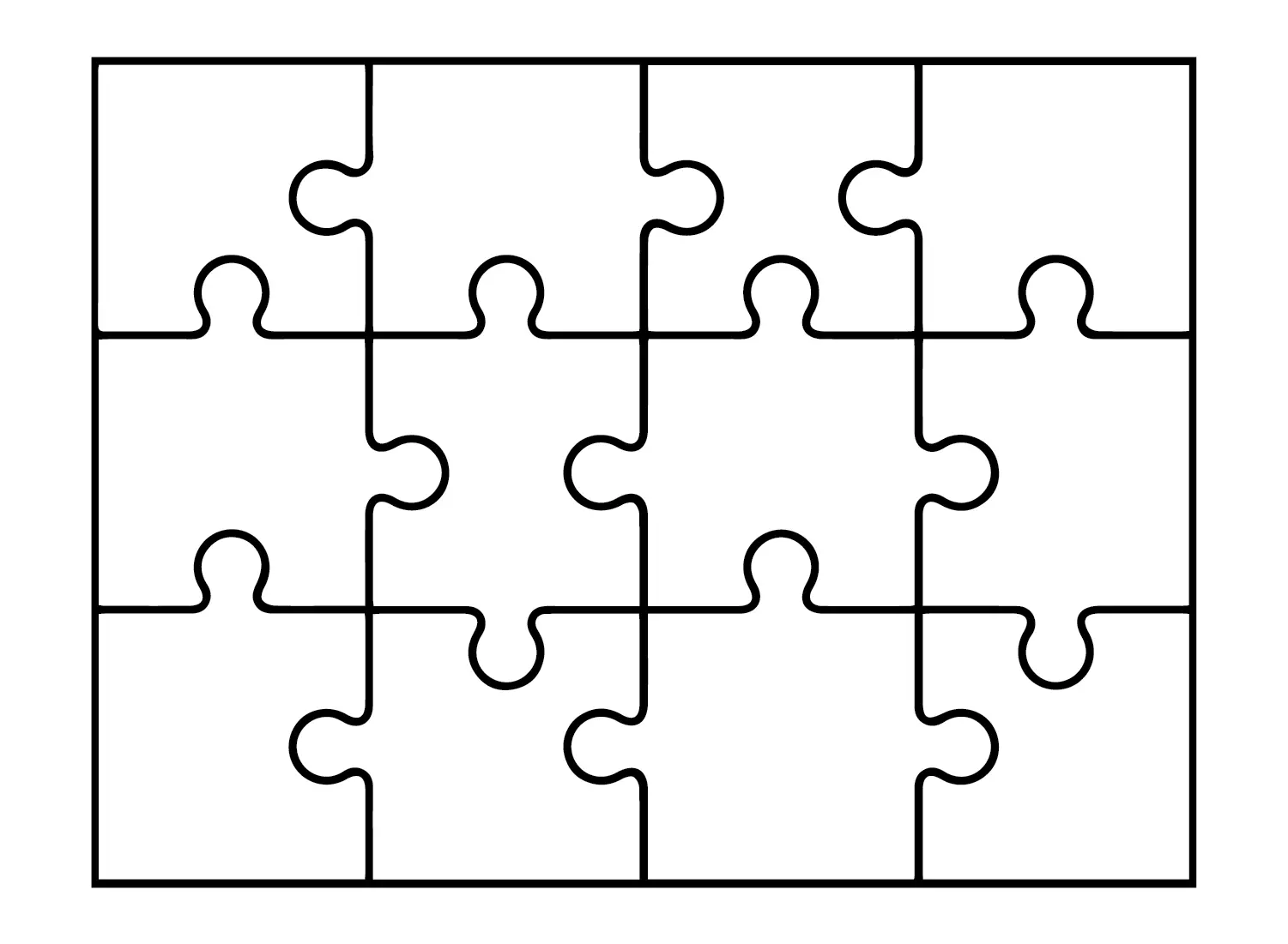 Jigsaw Puzzle Coloring Pages 11