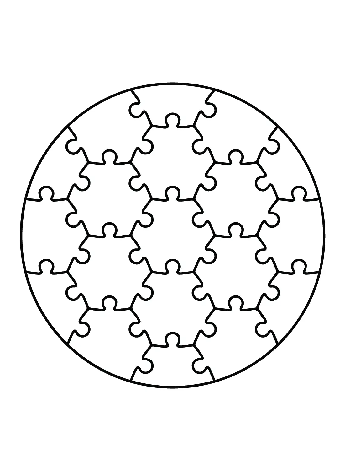 Jigsaw Puzzle Coloring Pages 14