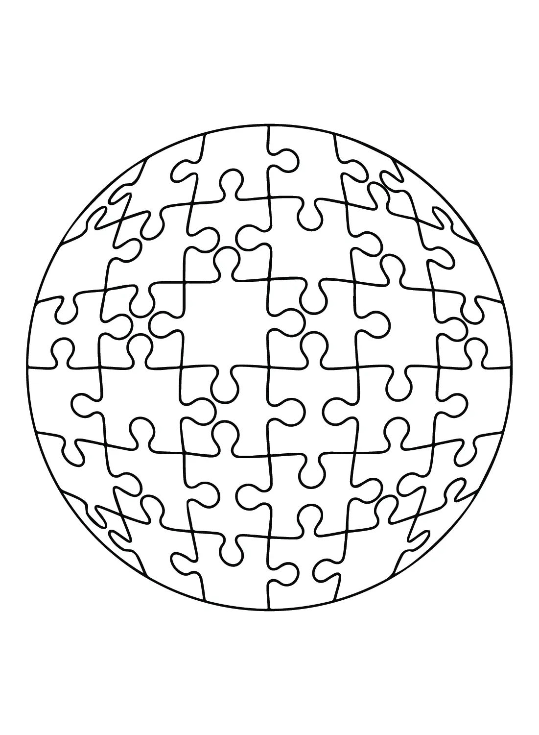 Jigsaw Puzzle Coloring Pages 15