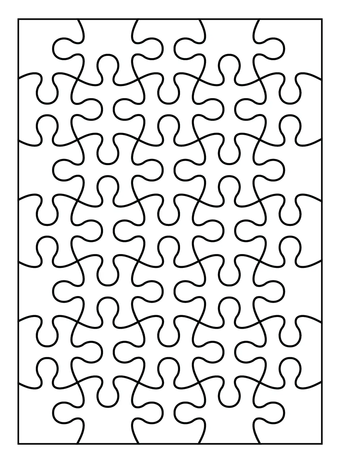 Jigsaw Puzzle Coloring Pages 16