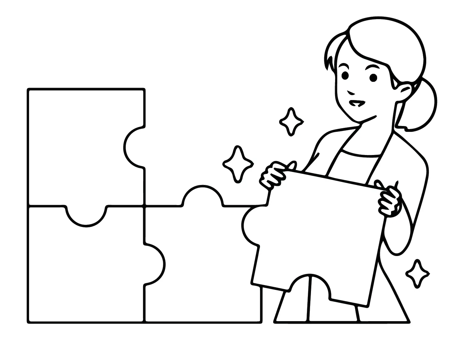 Jigsaw Puzzle Coloring Pages 19