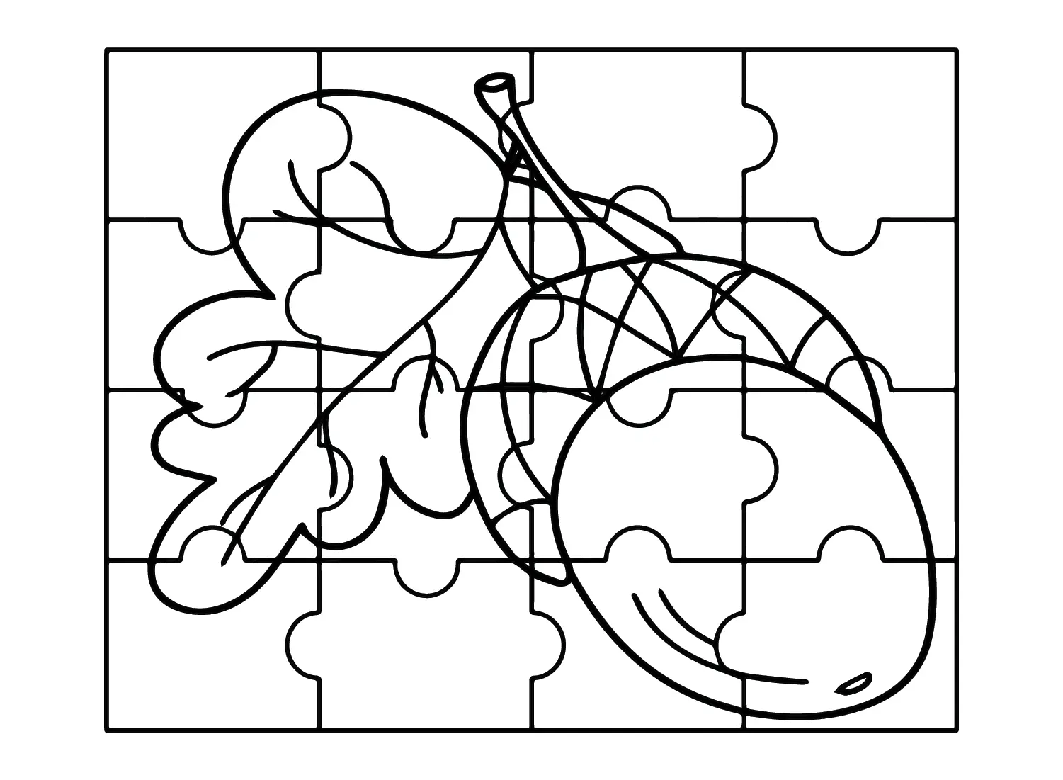 Jigsaw Puzzle Coloring Pages 25