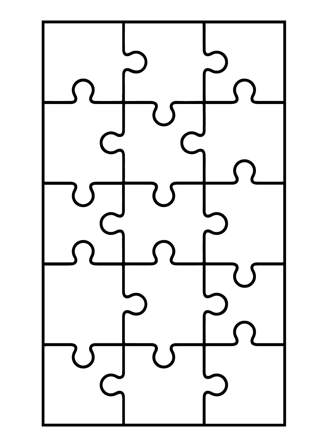 Jigsaw Puzzle Coloring Pages 4