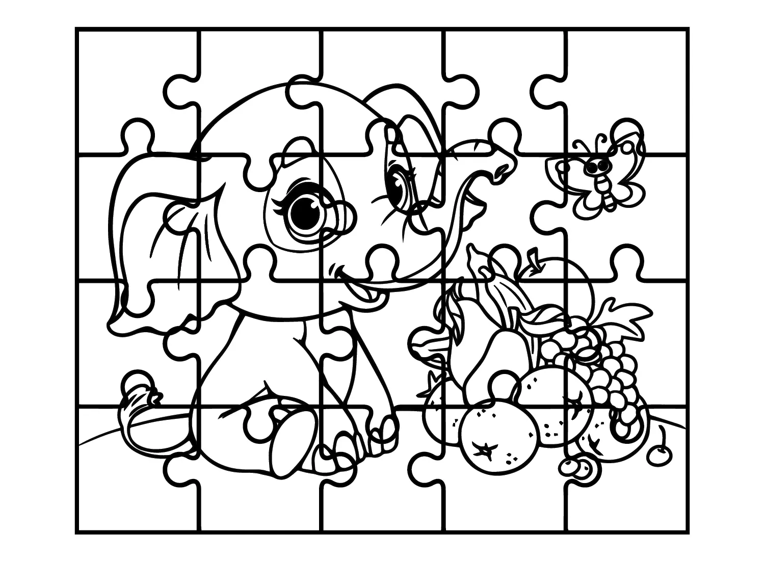 Jigsaw Puzzle Coloring Pages 6