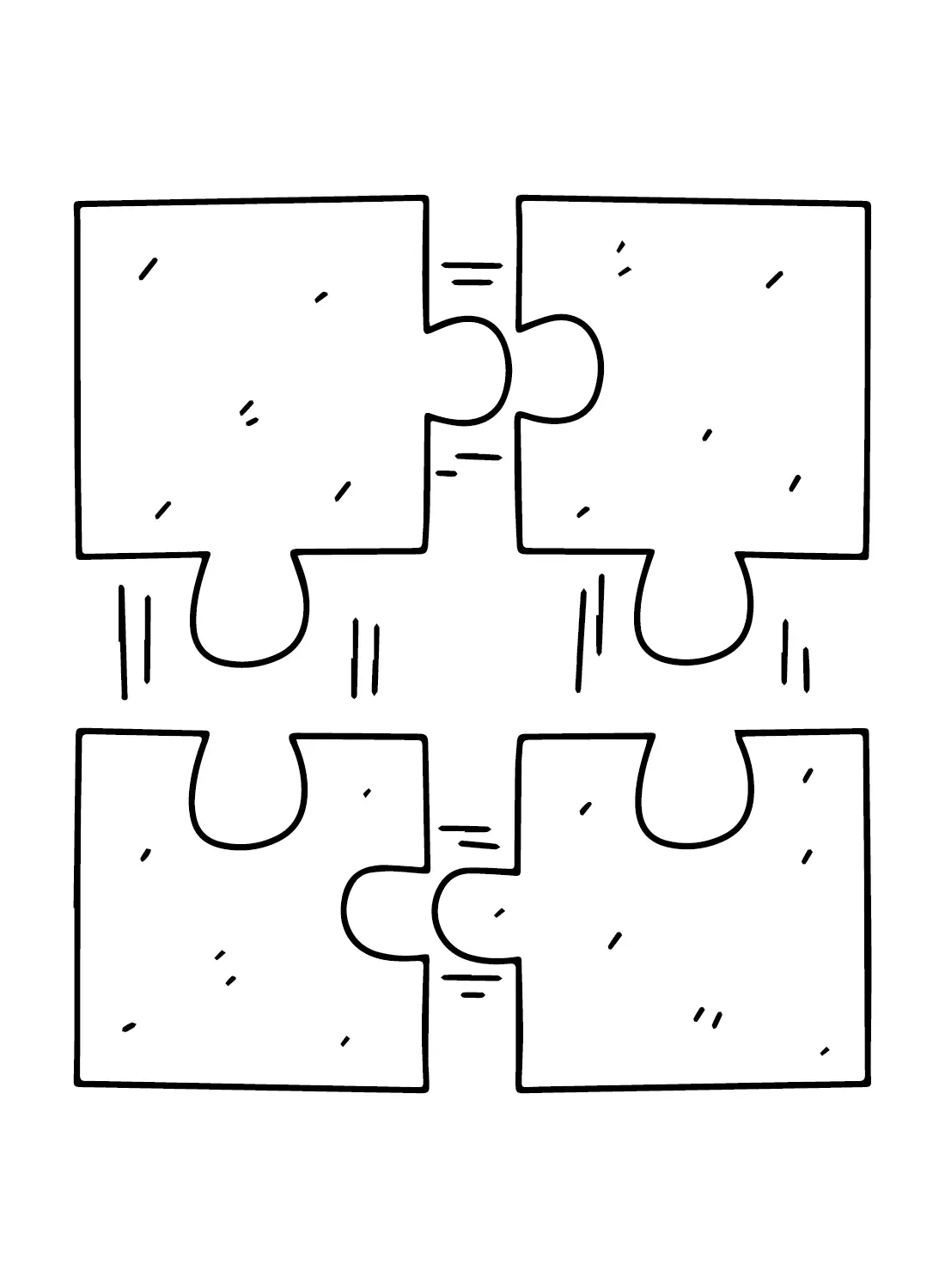 Jigsaw Puzzle Coloring Pages 7