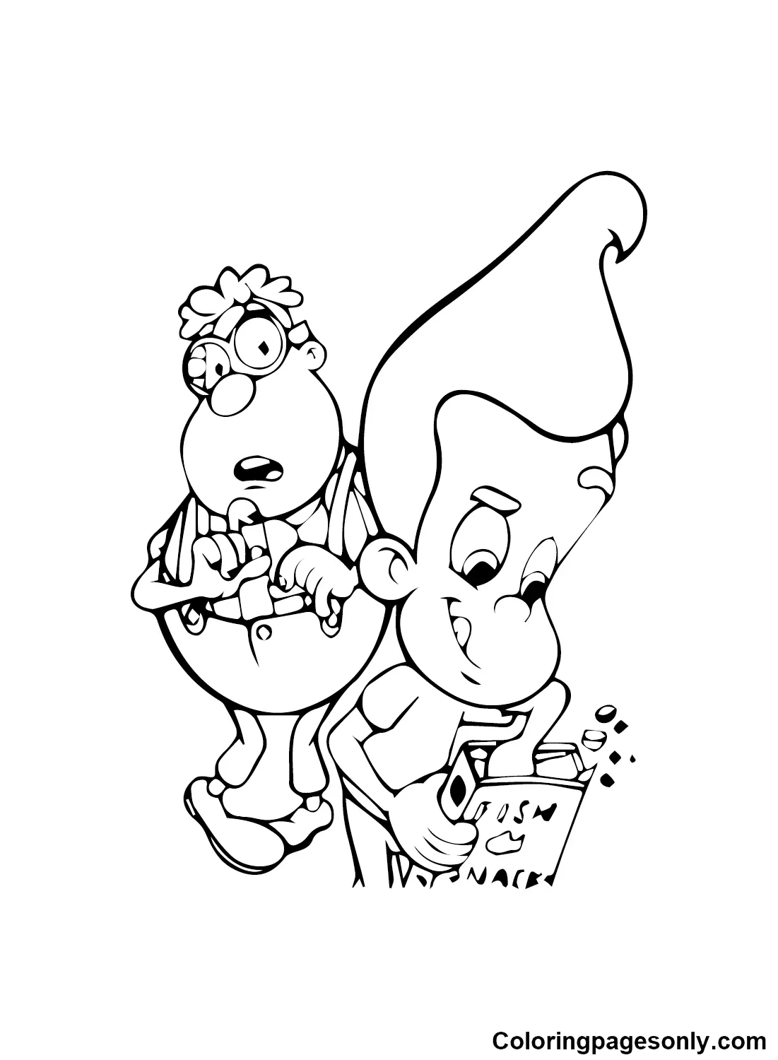 Jimmy Neutron Coloring Pages 7