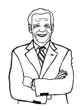 Joe Biden Coloring Pages 19