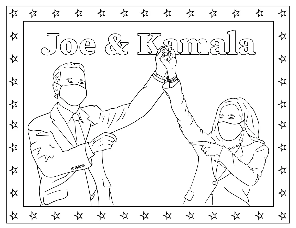 Joe Biden Coloring Pages 2