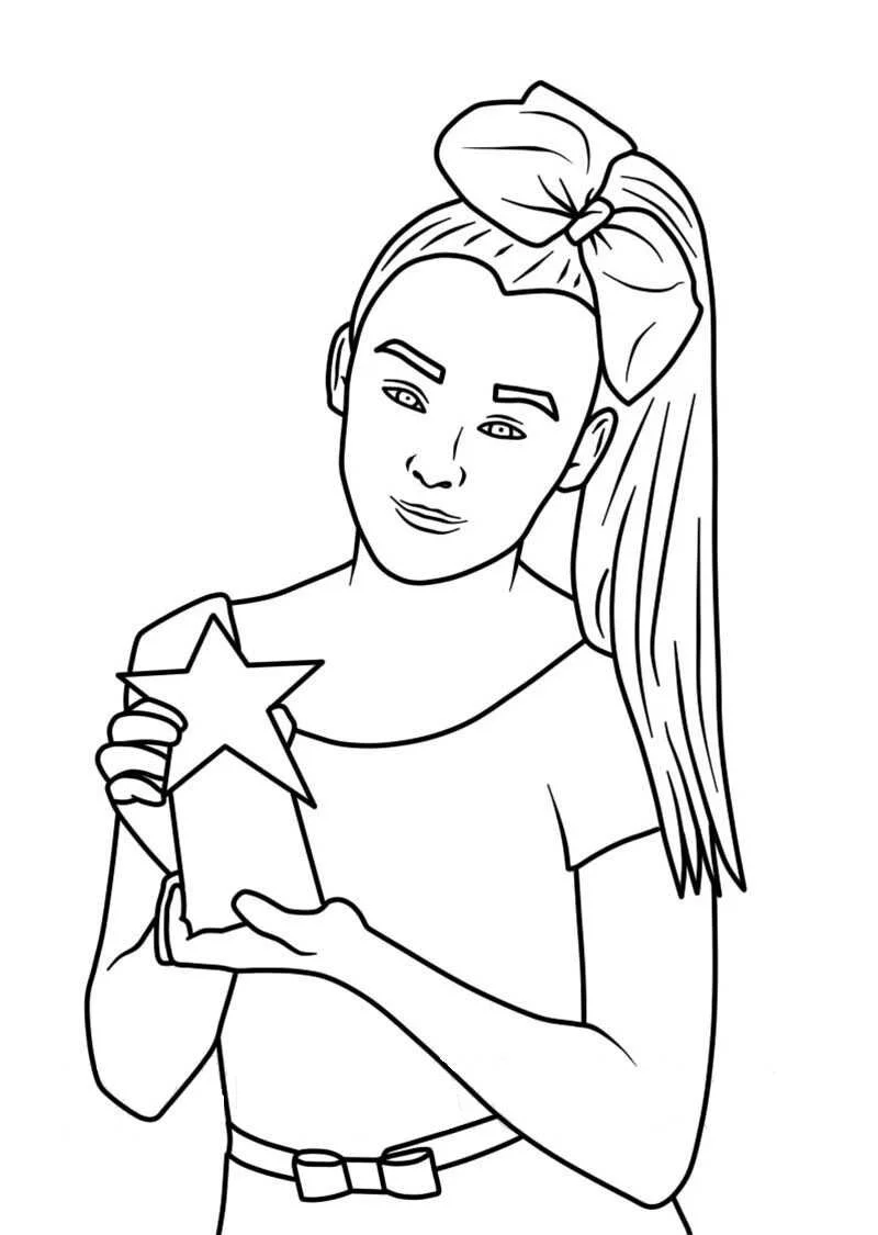 Jojo Siwa Coloring Pages 10