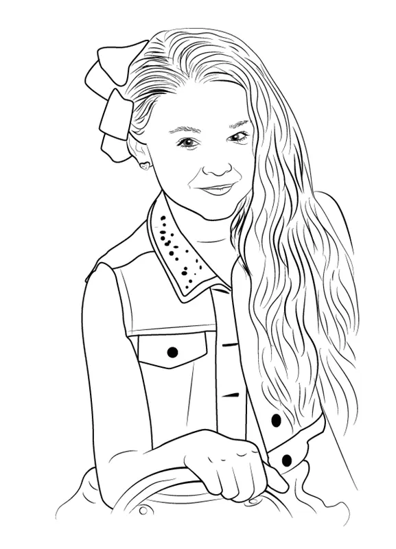 Jojo Siwa Coloring Pages 12