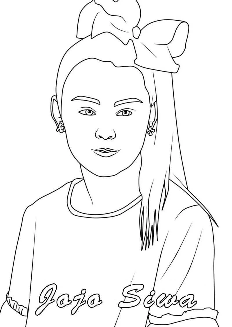 Jojo Siwa Coloring Pages 14