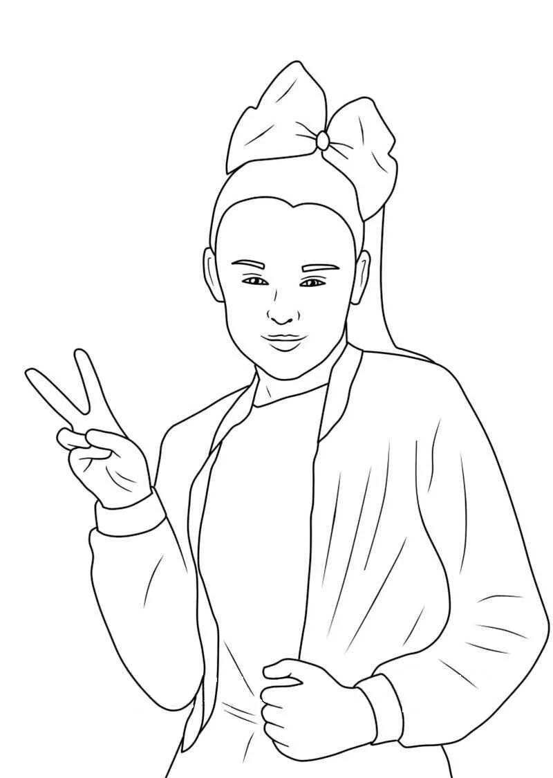 Jojo Siwa Coloring Pages 15