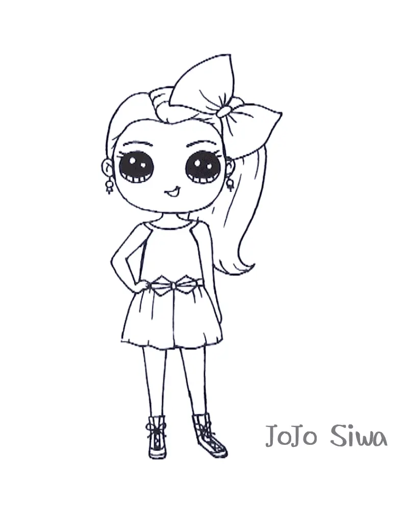 Jojo Siwa Coloring Pages 17