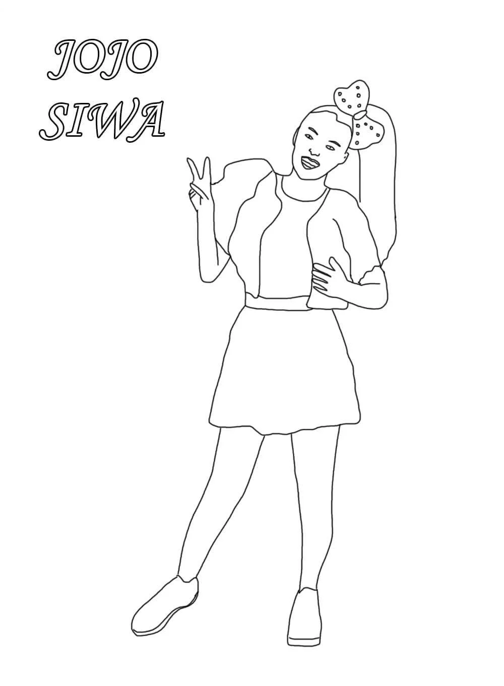 Jojo Siwa Coloring Pages 23