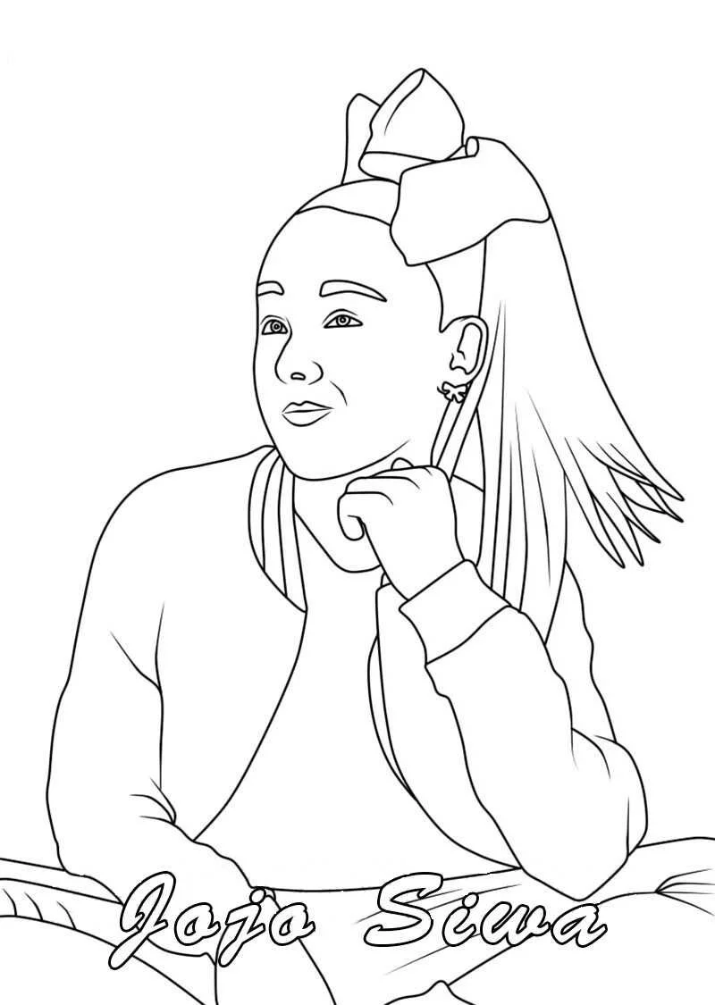 Jojo Siwa Coloring Pages 25