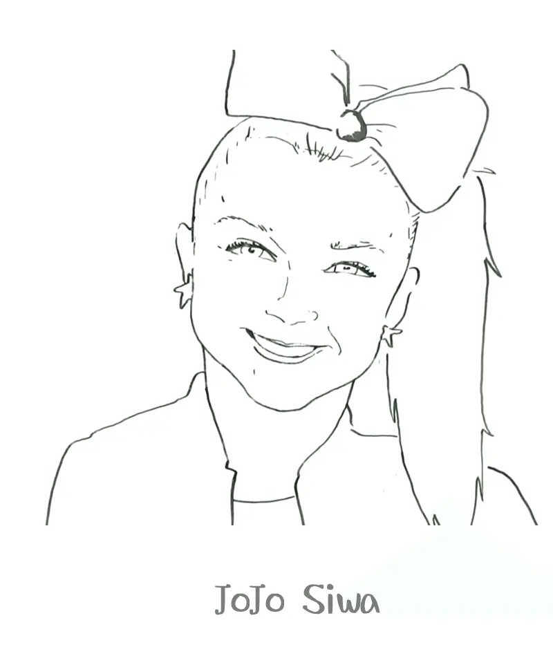 Jojo Siwa Coloring Pages 32